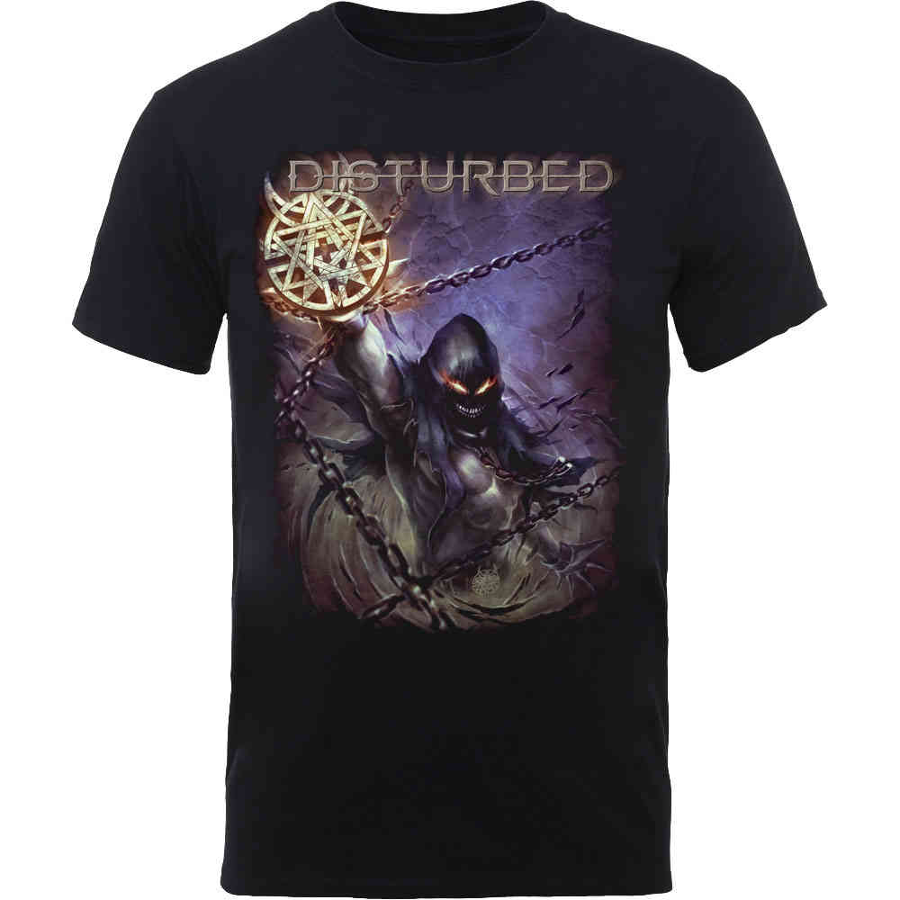 Disturbed - Vortex Colours Heren Tshirt - Zwart